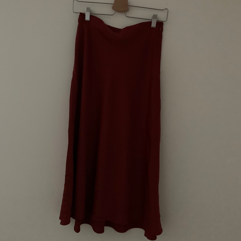 NWT H&M Cinnamon Satin Skirt
